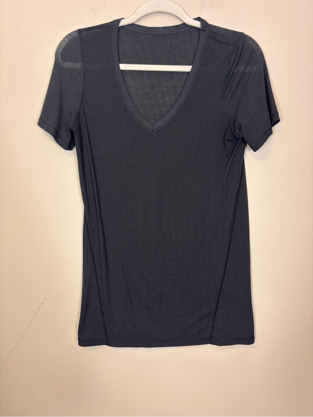 lululemon athletica Black Ribbed V-Neck Short Sleeve Tee 6
